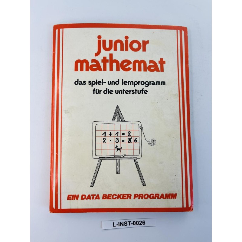 Commodore - Książka "Junior Mathemat" + dyskietki