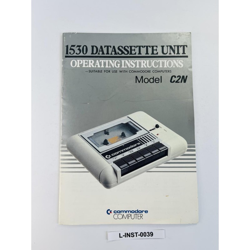 Instrukcja obsługi Commodore 1530 Datasette Unit (Model C2N)