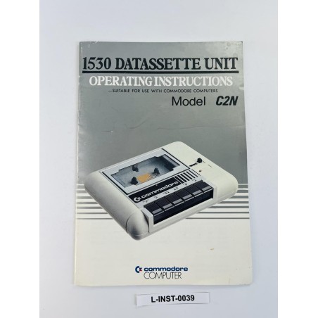 Instrukcja obsługi Commodore 1530 Datasette Unit (Model C2N)
