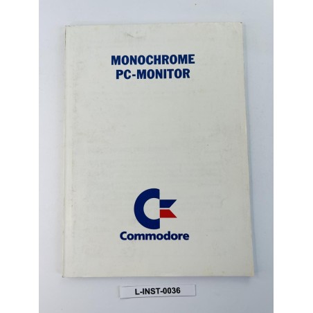 Instrukcja obsługi Commodore Monochrome PC-Monitor