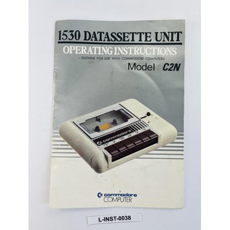 Instrukcja obsługi Commodore 1530 Datasette Unit (Model C2N)