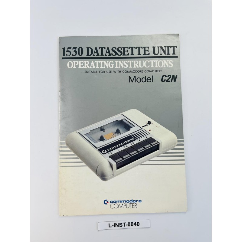 Instrukcja obsługi Commodore 1530 Datassette Unit C2N