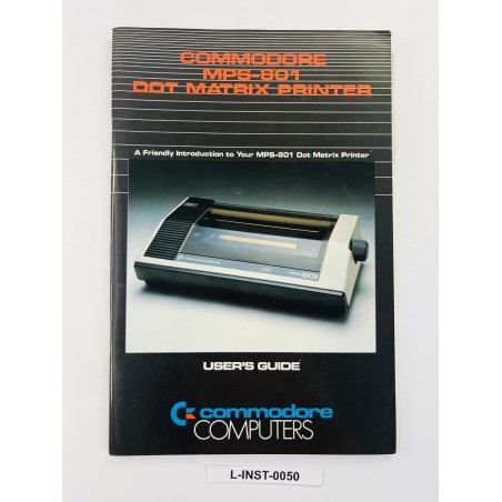 Instrukcja obsługi drukarki Commodore MPS-801