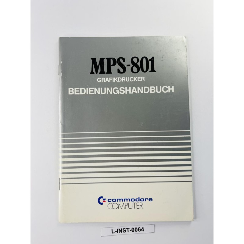 Instrukcja obsługi drukarki Commodore MPS-801