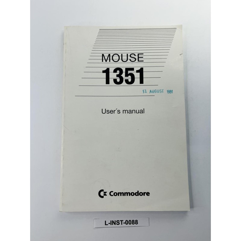 Instrukcja obsługi myszy Commodore 1351