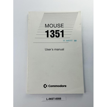Instrukcja obsługi myszy Commodore 1351