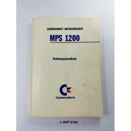 Commodore MPS 1200 Matrix Printer - Instrukcja obsługi (Bedienungshandbuch)
