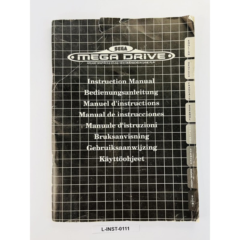 Sega Mega Drive - Instrukcja obsługi (Wielojęzyczna)