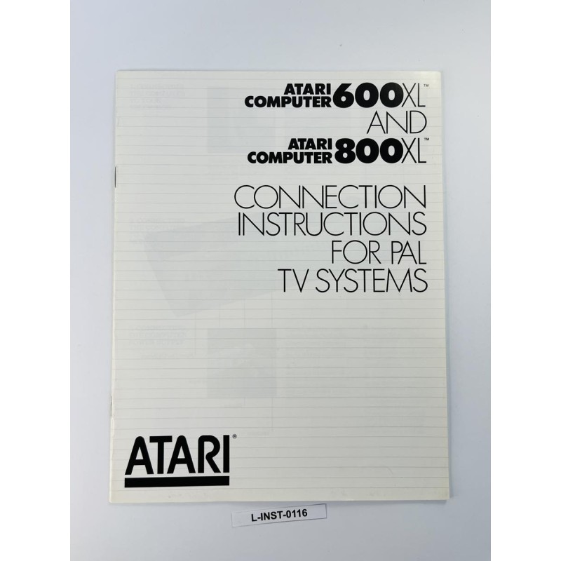 Atari 600XL/800XL - Instrukcja podłączenia PAL (Connection Instructions)