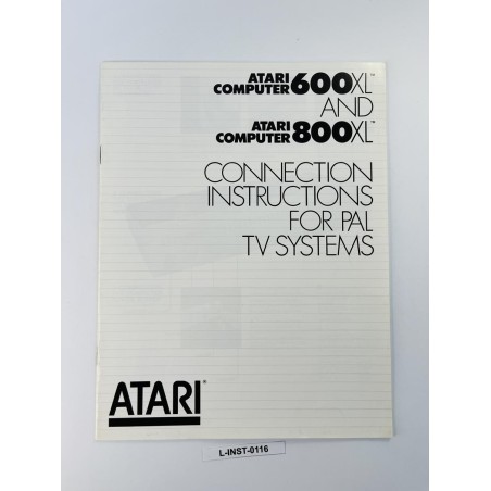 Atari 600XL/800XL - Instrukcja podłączenia PAL (Connection Instructions)