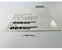 Atari 600XL/800XL - Instrukcja podłączenia PAL (Connection Instructions)