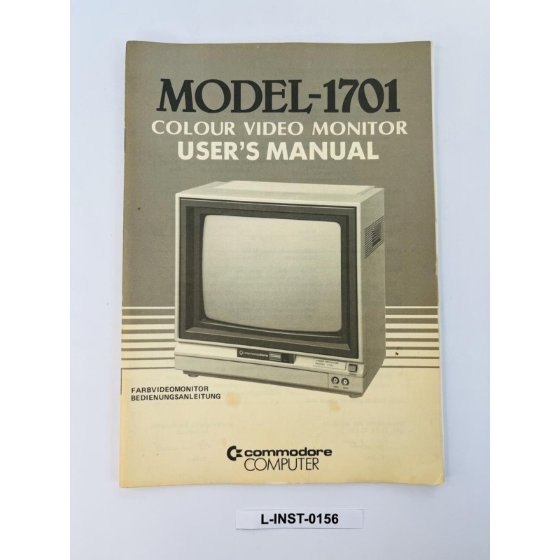 Instrukcja obsługi monitora Commodore 1701