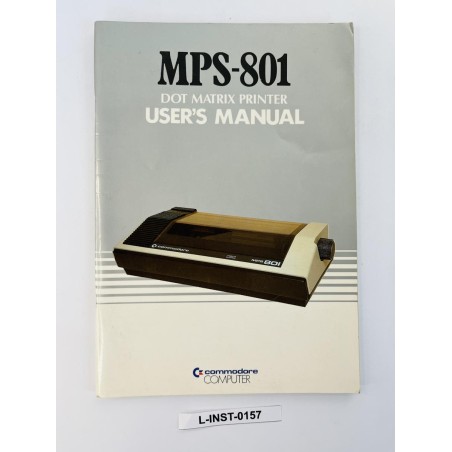 Instrukcja obsługi drukarki Commodore MPS-801