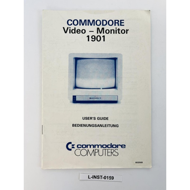 Instrukcja obsługi monitora Commodore 1901