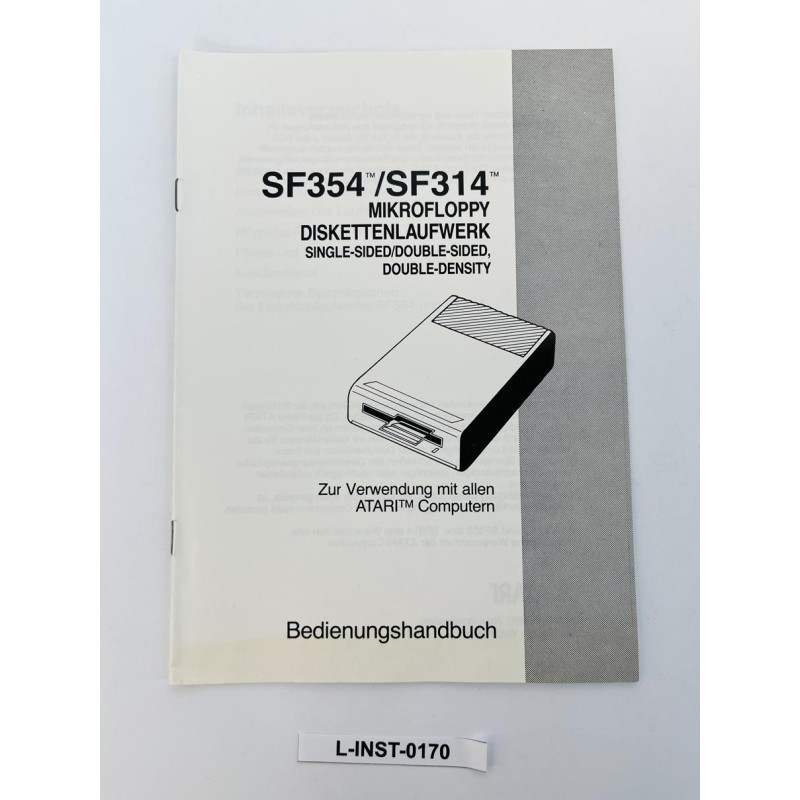 Atari SF354/SF314 - Instrukcja obsługi stacji dysków