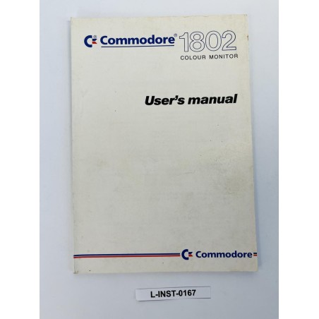 Commodore 1802 Colour Monitor - Instrukcja obsługi