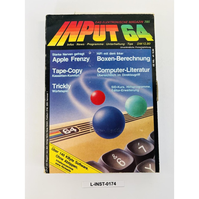 Magazyn INPUT 64 - wydanie 7/85 z kasetą magnetofonową