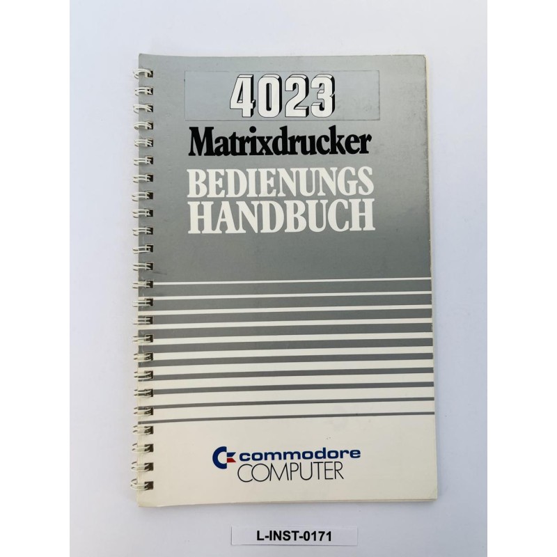Commodore 4023 Matrixdrucker - Bedienungshandbuch