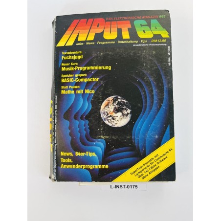 Magazyn INPUT 64 - wydanie 6/85 z kasetą magnetofonową
