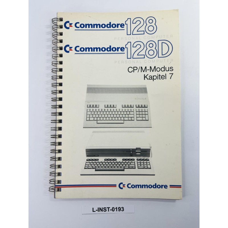Instrukcja Commodore 128 / 128D - CP/M-Modus Kapitel 7