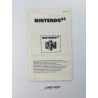 Instrukcja obsługi Nintendo 64 (Consumer Information)