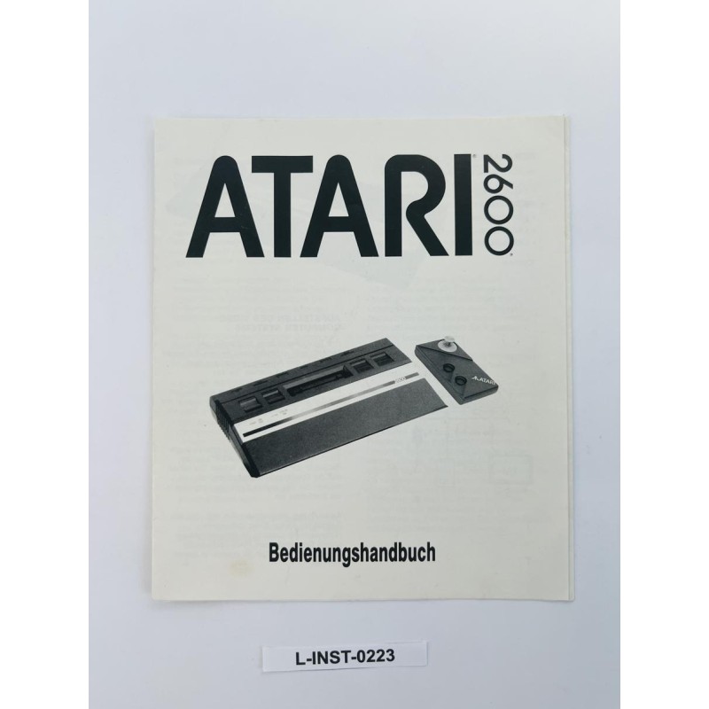 Instrukcja obsługi Atari 2600 (Bedienungshandbuch)