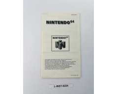 Instrukcja obsługi Nintendo 64 (Consumer Information)