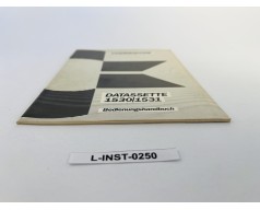 Instrukcja obsługi Commodore Datassette 1530/1531 (Bedienungshandbuch)