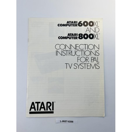 Instrukcja obsługi Atari 600XL i 800XL (Connection Instructions)