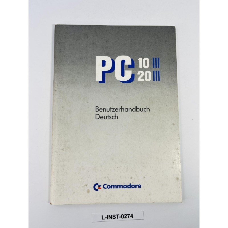 Instrukcja obsługi Commodore PC 10/PC 20 III