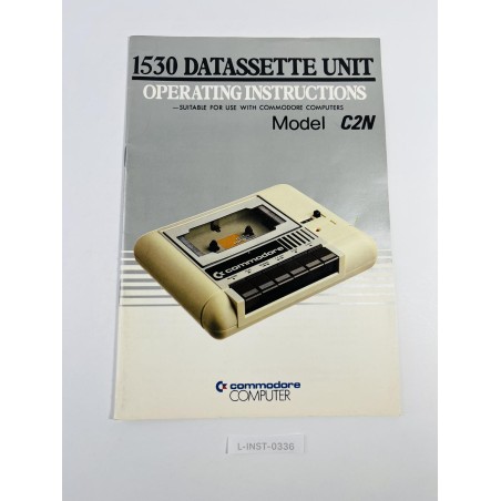 Instrukcja obsługi Commodore Datassette 1530 Unit Model C2N