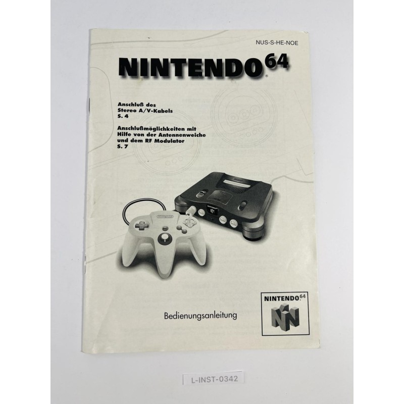 Instrukcja obsługi Nintendo 64