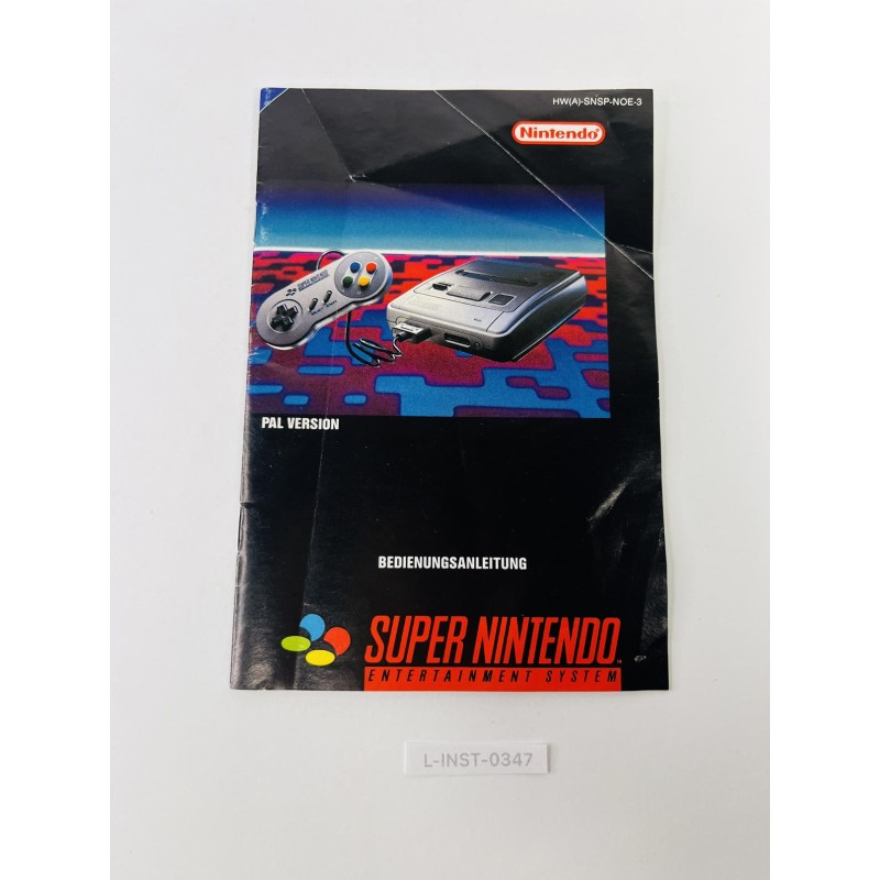 Instrukcja obsługi Super Nintendo (SNES)