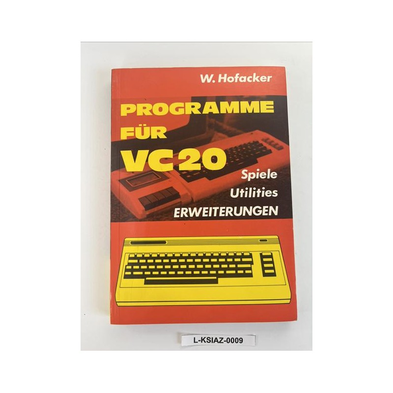 Książka Commodore VC20 - Programme für VC 20 (Hofacker)