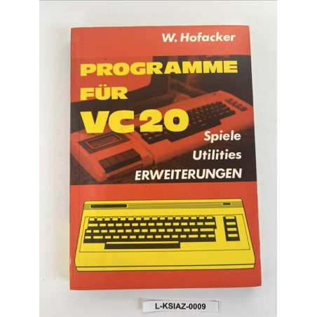 Książka Commodore VC20 - Programme für VC 20 (Hofacker)