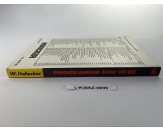 Książka Commodore VC20 - Programme für VC 20 (Hofacker)