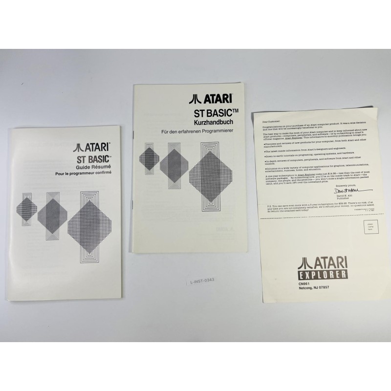 Podręcznik Atari ST BASIC (Kurzhandbuch)