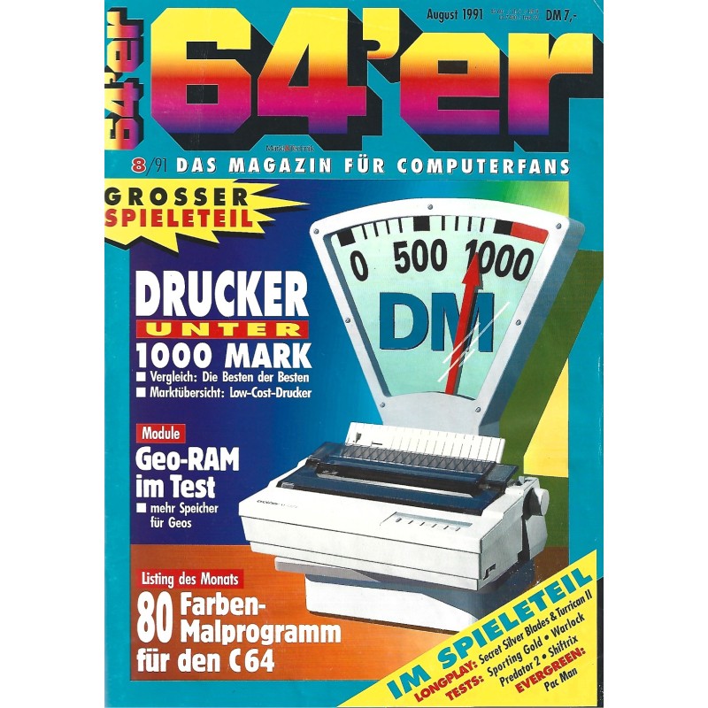 Magazyn 64'er nr 8/1991