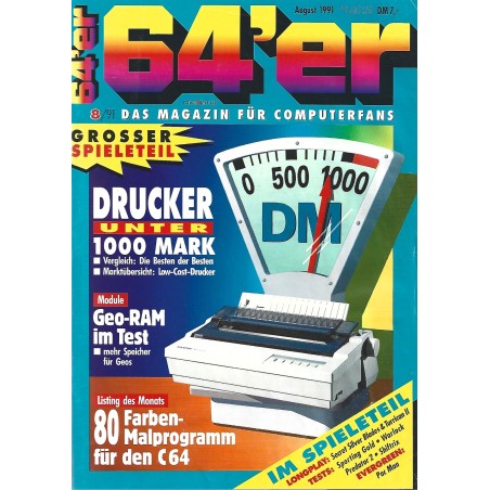 Magazyn 64'er nr 8/1991
