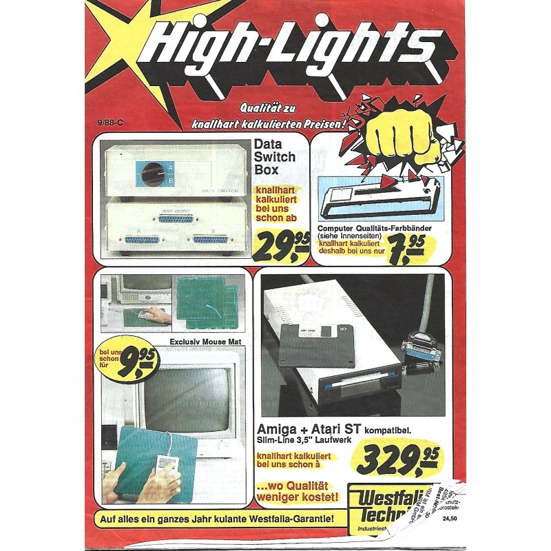 Katalog Westfalia Technica High-Lights nr 9/88-C