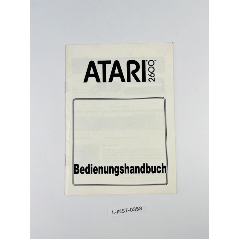 Instrukcja obsługi Atari 2600 (Bedienungshandbuch)