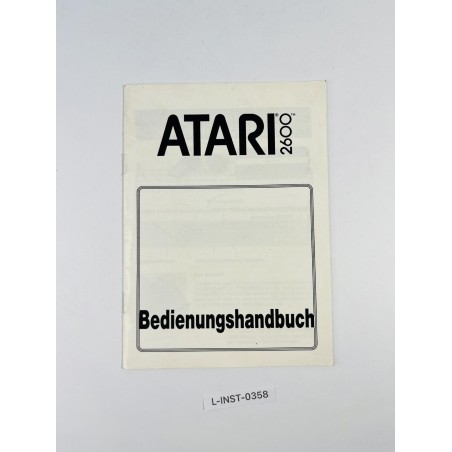 Instrukcja obsługi Atari 2600 (Bedienungshandbuch)