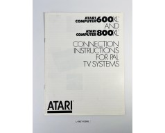 Instrukcja obsługi Atari 600XL and 800XL (Connection Instructions for PAL TV Systems)