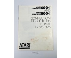 Instrukcja obsługi Atari 600XL and 800XL: Connection Instructions for PAL TV Systems