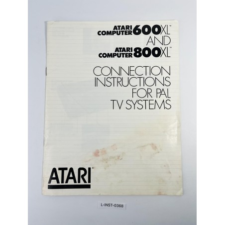 Instrukcja obsługi Atari 600XL and 800XL: Connection Instructions for PAL TV Systems