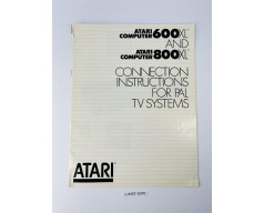 Instrukcja obsługi Atari 600XL and 800XL: Connection Instructions for PAL TV Systems