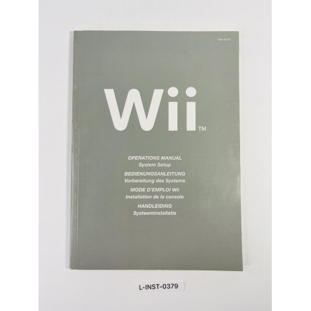 Instrukcja obsługi Nintendo Wii System Setup (Bedienungsanleitung Vorbereitung des Systems)