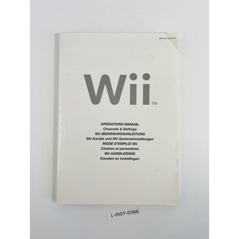 Instrukcja obsługi Nintendo Wii Channels & Settings (Wii-Kanäle und Wii-Systemeinstellungen)