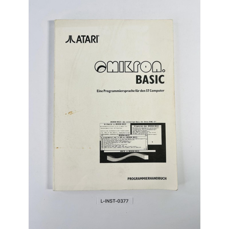 Podręcznik Atari OMIKRON BASIC (Programmierhandbuch)