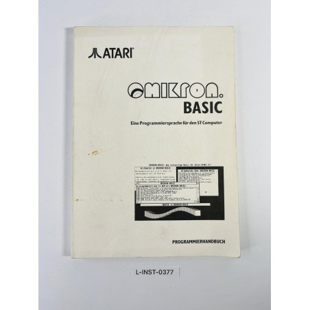 Podręcznik Atari OMIKRON BASIC (Programmierhandbuch)